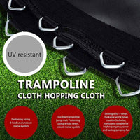 Tappetino di ricambio per trampolino Garvee Ø 306 cm con 64 occhielli Tappetino di sicurezza per trampolini rotondi Impermeabile Resistente ai raggi UV