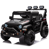 Auto elettrica per bambini Garvee con batteria potenziata da 12 V 7 Ah, veicolo elettrico a 3 velocità, 2 modalità di funzionamento, nera, per bambini da 1 a 8 anni