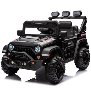 Auto elettrica per bambini Garvee con batteria potenziata da 12 V 7 Ah, veicolo elettrico a 3 velocità, 2 modalità di funzionamento, nera, per bambini da 1 a 8 anni