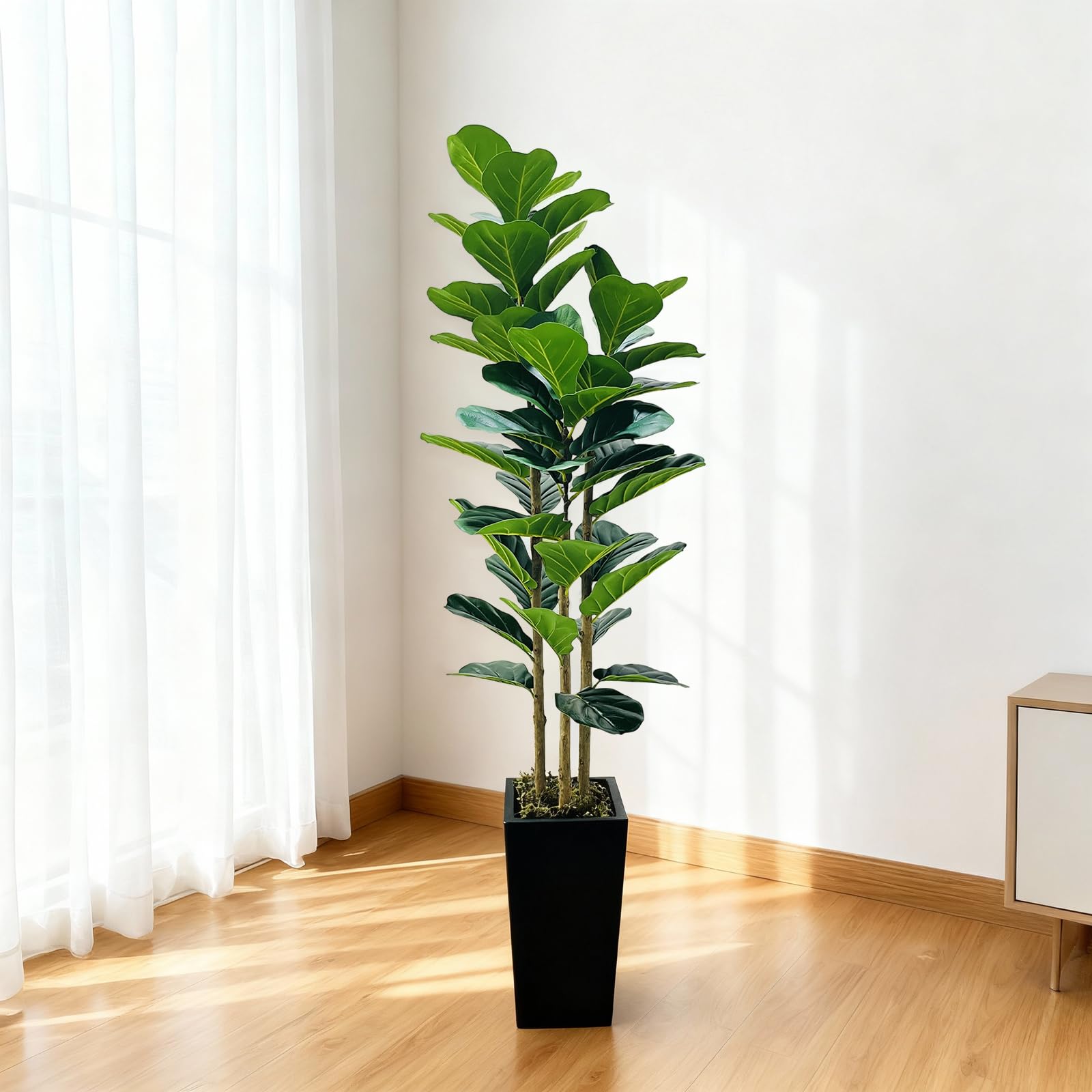Albero artificiale da interno Garvee da 5 piedi, design realistico, senza manutenzione, versatile per casa e ufficio, verde