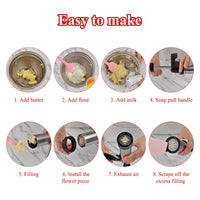 Set di presse per biscotti Garvee Spritz, in acciaio inox, con 13 dischi e 8 beccucci per biscotti, accessori da cucina, perfetti, argento