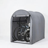 Garvee Copertura per Moto e Bicicletta 420D(Solo Telo) Oxford Impermeabile Resistente UV Grigio Taglie S-L Esterno Giardino Garage - Grigio