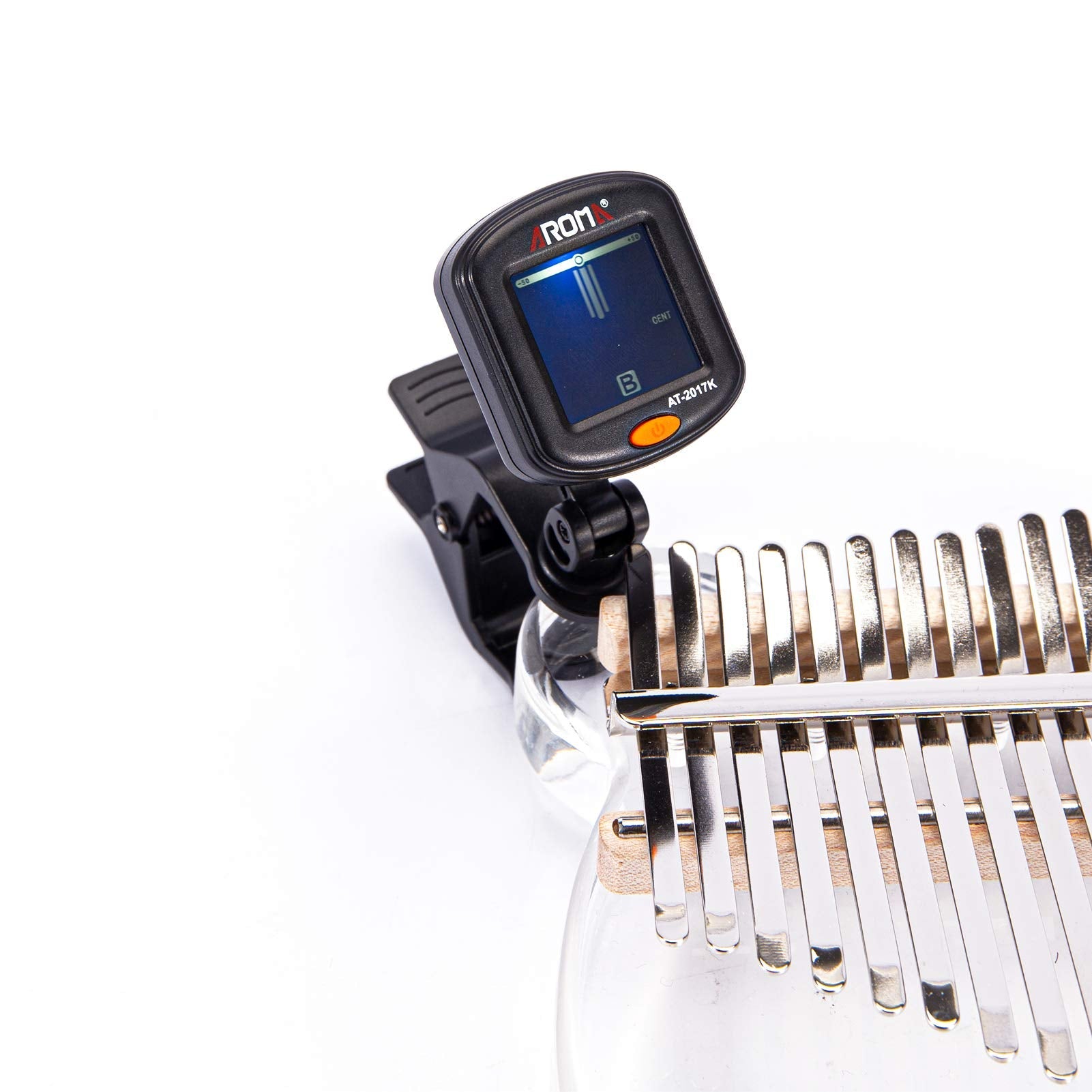 Garvee Kalimba Tuner, accordatore digitale girevole speciale per Kalimba e chitarre, regolabile, robusto, nero, per esercitarsi con la musica