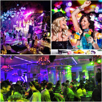 Garvee 2er Pack LED Tanzraumlichtkugel Mit Fernbedienung Für Partys Und Kinder, 7 Farben RGB, Flexibles Stativ, Sicheres Material