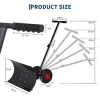 Pala da neve Garvee 74×35 cm pieghevole – Pala leggera con manico singolo per la rimozione della neve senza affaticare la schiena, pieghevole e salvaspazio