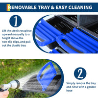 Nido per galline in metallo a 2 livelli Garvee - Con 6 scomparti, tetto impermeabile, base antiscivolo, design scorrevole