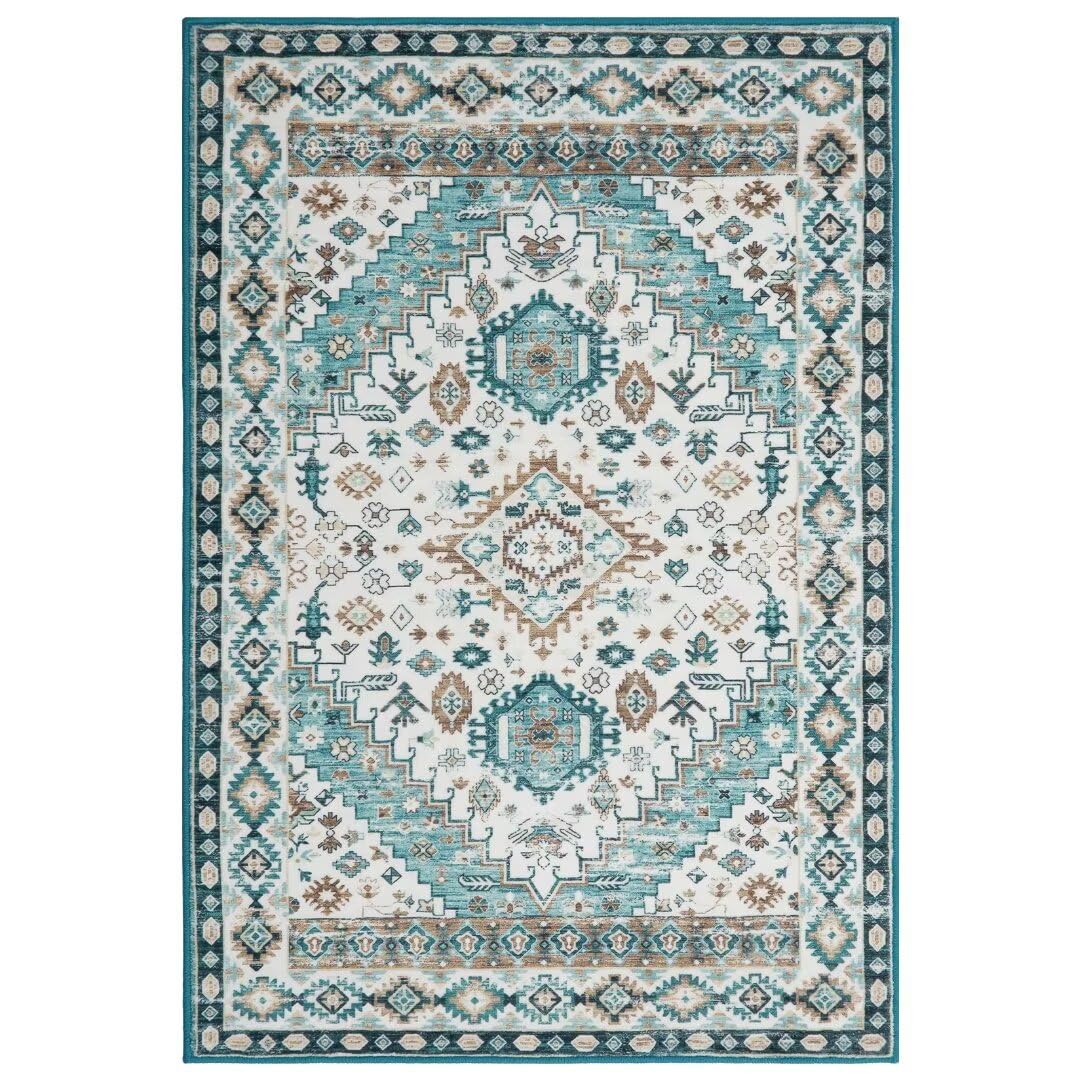 Tappeto antiscivolo lavabile Garvee 80 x 150 cm verde morbido resistente soggiorno camera da letto