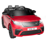 Garvee Kids Electric Car Land Rover 12V – Con telecomando, musica Bluetooth, luci LED rosse, per bambini dai 3 agli 8 anni, da usare all'aperto o a casa. - Rosso