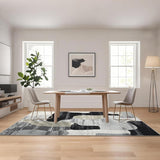 Tappeto moderno astratto Garvee da salotto 160x230 cm a pelo corto antiscivolo lavabile per soggiorno e ufficio