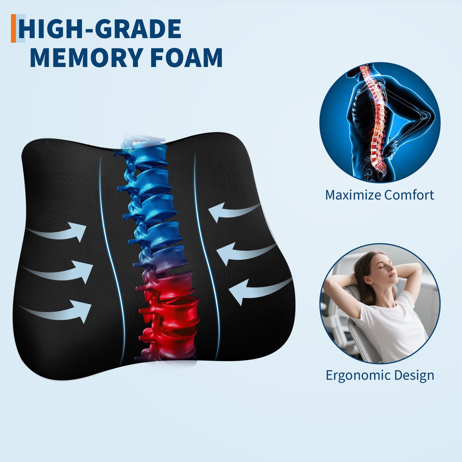Sedia da ufficio ergonomica Garvee in rete con schienale alto, poggiatesta regolabile, poggiapiedi per ufficio e camera da letto, altezza regolabile, traspirante, rotelle, nera