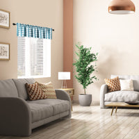 Garvee Valance Buffalo Check Tende per Cucina Mezza Finestra 56" Lunghe Poliestere Filtrante Luce