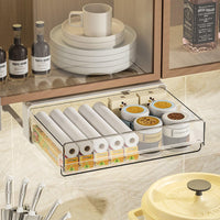 Organizzatore per cassetti estensibile Garvee per mobili da cucina, cassetti, bianco, piccolo, versatile