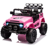 Garvee 12V Auto elettrica per bambini rosa con LED e intrattenimento Bluetooth per bambine - Rosa