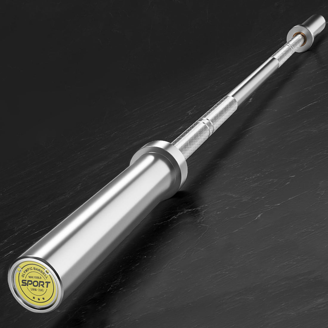 Bilanciere Olimpico Garvee 7 Piedi per Festa del Papà | 1000 Libbre, Impugnatura Precisione, Acciaio Giapponese Cromato, Palestra Domestica 2"