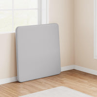 Tavolo pieghevole Garvee da 33,6" con cuscino in PU, struttura in metallo, piedini antiscivolo per ufficio e campeggio, portatile, nero