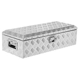 Garvee Cassetta Attrezzi 99 cm Alluminio Pesante Impermeabile con Maniglia e Serratura - Perfetta per Camion, Rimorchi e RV - Argento