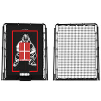 Garvee Bersaglio da lancio e rete di rimbalzo per baseball 2 in 1 - Nylon e polietilene - Allenamento per ragazzi - Regolabile - Nero