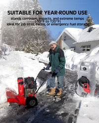Serbatoio di carburante portatile Garvee da 15 galloni - Con pompa e valvole anti-perdita - Per cantieri edili, agricoltura e veicoli ricreativi