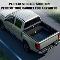 Cassetta Portautensili Alluminio Garvee per Camion - Alta Resistenza, Coperchio Idraulico, Maniglie Incassate, Rosso Bordeaux - Ideale per Festa del Papà in Cantieri e Officine