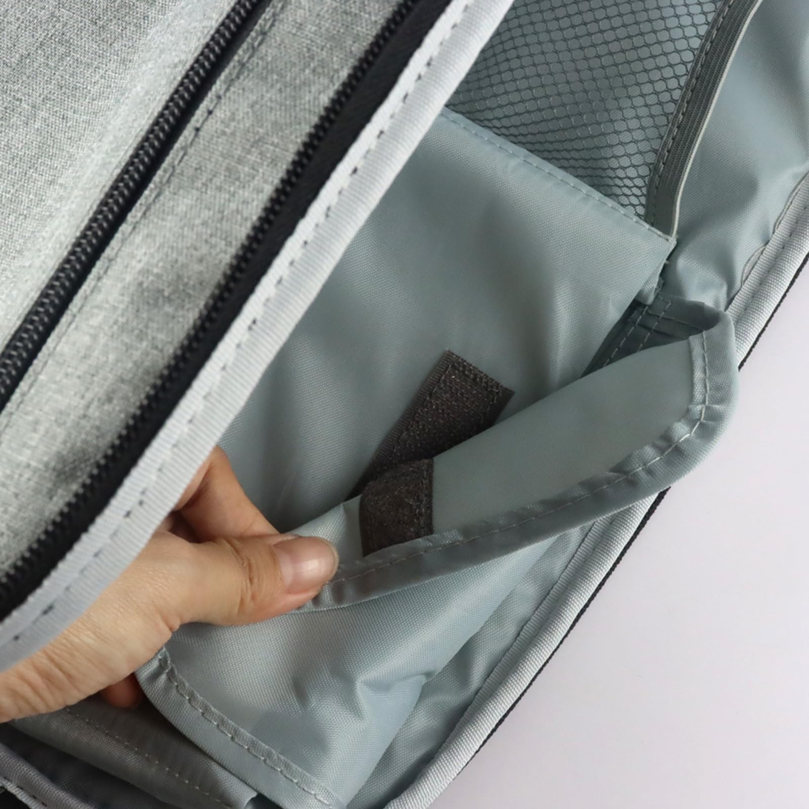 Garvee Borsa Porta CPAP in Nylon Resistente con Doppio Scomparto e Protezione Antiurto, Compatta con Manico, per Viaggi e Uso Esterno, Nero