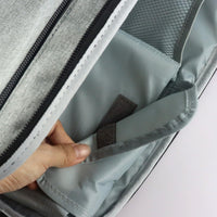 Garvee Borsa Porta CPAP in Nylon Resistente con Doppio Scomparto e Protezione Antiurto, Compatta con Manico, per Viaggi e Uso Esterno, Nero