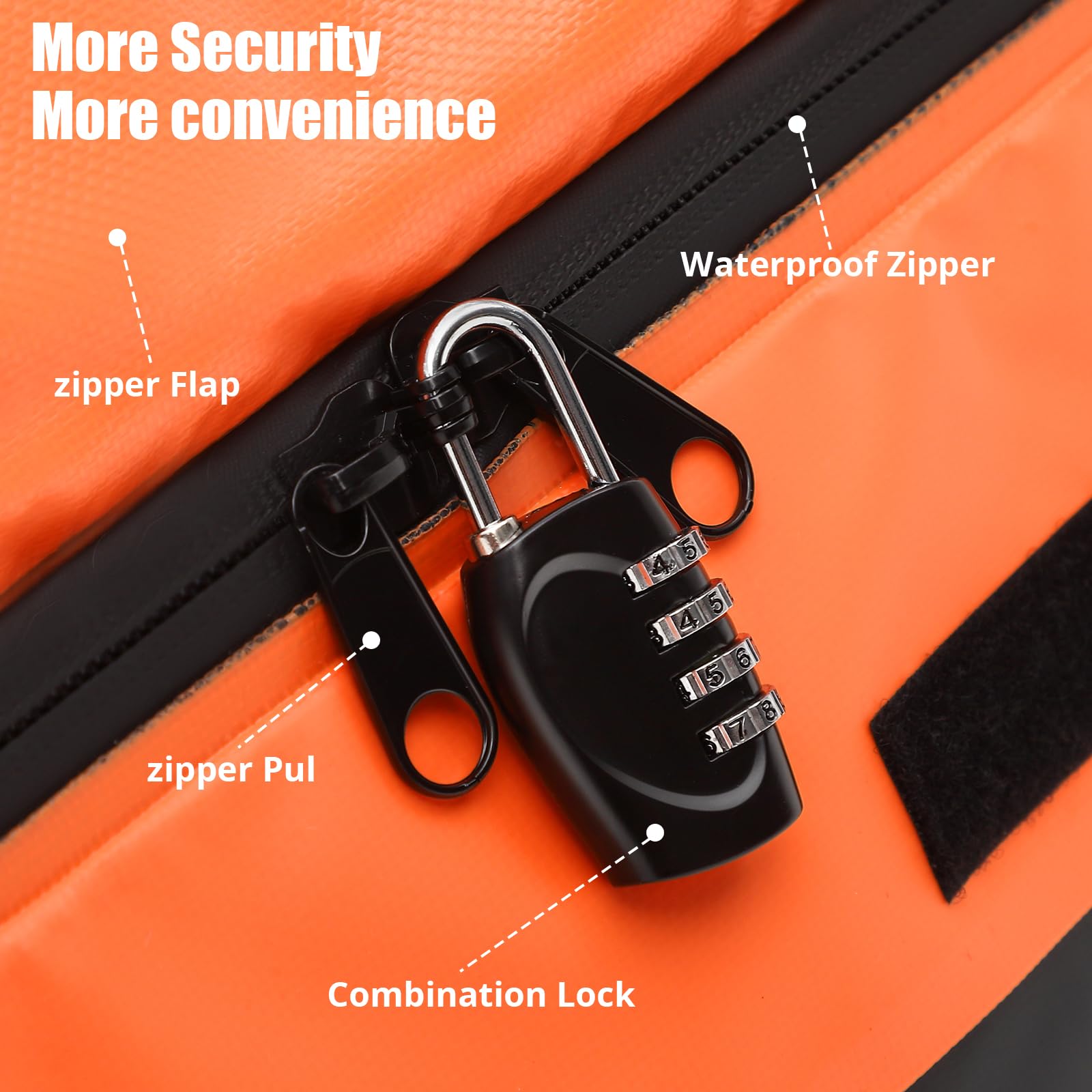 Borsa portatutto Garvee da tetto per auto, 15 piedi cubi, impermeabile, con 8 cinghie rinforzate, per tutte le auto, ideale per i viaggi, L44 x P34 x A17 pollici, nera