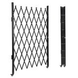 Garvee Barrier - Recinzione mobile per cani da cantiere, campeggio, 1,9 m, estensibile, recinzione anti-salto, acciaio nero - 