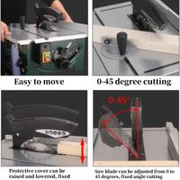 Pialla Elettrica da Banco Garvee 1250W per Festa del Papà | 8000 Giri/min, Silenziosa, Larghezza 204mm, per Legno e Officina Mobili