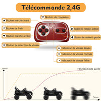 Garvee 12V Auto elettrica per bambini nera con LED e funzione Bluetooth per feste di compleanno, parchi e campi da gioco