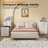 Garvee Vanity 3 in 1 SP-VC-3 Bianco - Multifunzionale, Compatto - Perfetto per Bagno o Camera da Letto