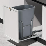 Garvee Porta Cestino Estraibile Sotto Lavello In Acciaio Inox, Scorrimento Regolabile, Supporto Robusto, Per Cestini 30 L, Cucina Organizzata, Salvaspazio, Facile Installazione
