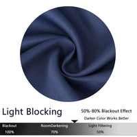 Tende oscuranti corte Garvee da 24 pollici, 2 pannelli, oscuranti, materiale pesante, blu navy, per piccole finestre, cucina e soggiorno