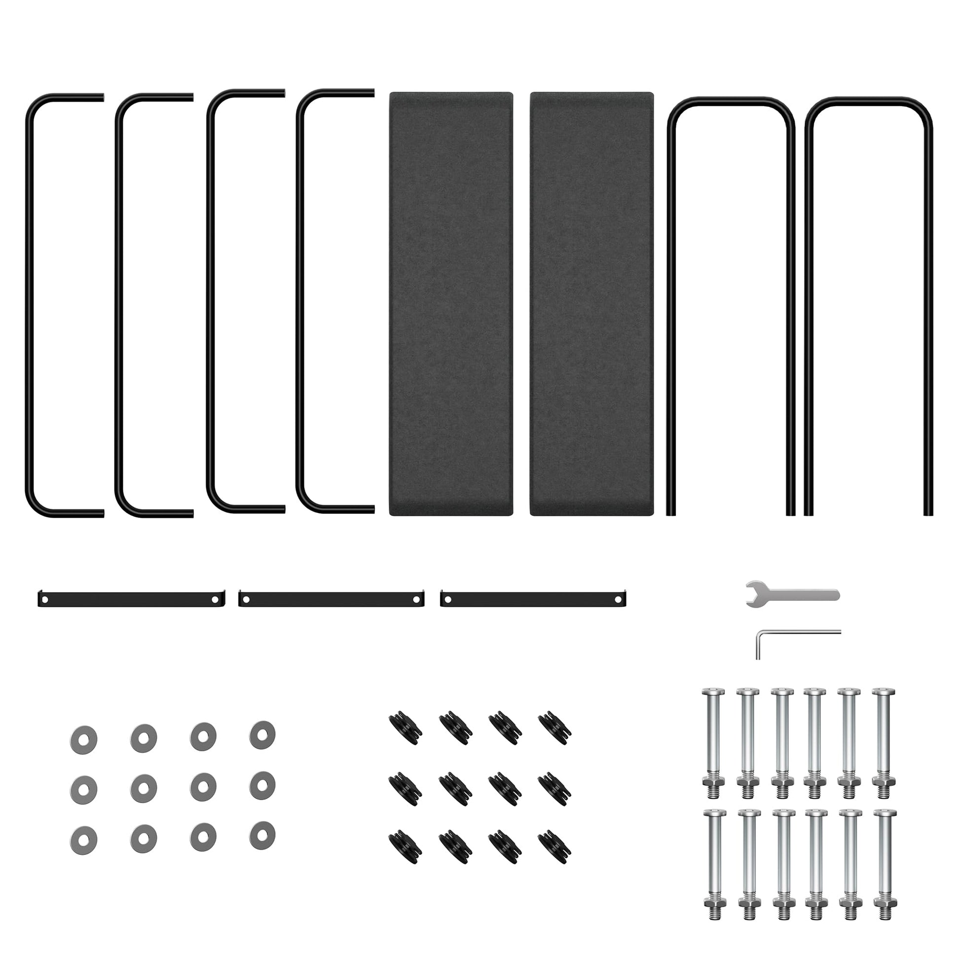 Garvee 8 piedi porta legna da ardere per impieghi gravosi, 4000 libbre, struttura in acciaio nero per giardino e patio