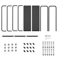 Garvee 8 piedi porta legna da ardere per impieghi gravosi, 4000 libbre, struttura in acciaio nero per giardino e patio