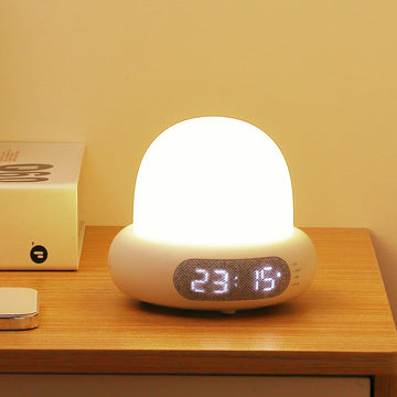 Lampada da comodino a LED Garvee Fulasofia per cameretta dei bambini, cambio colore, dimmerabile, wireless, ricaricabile tramite USB, 1800 mAh, luce calda, RGB