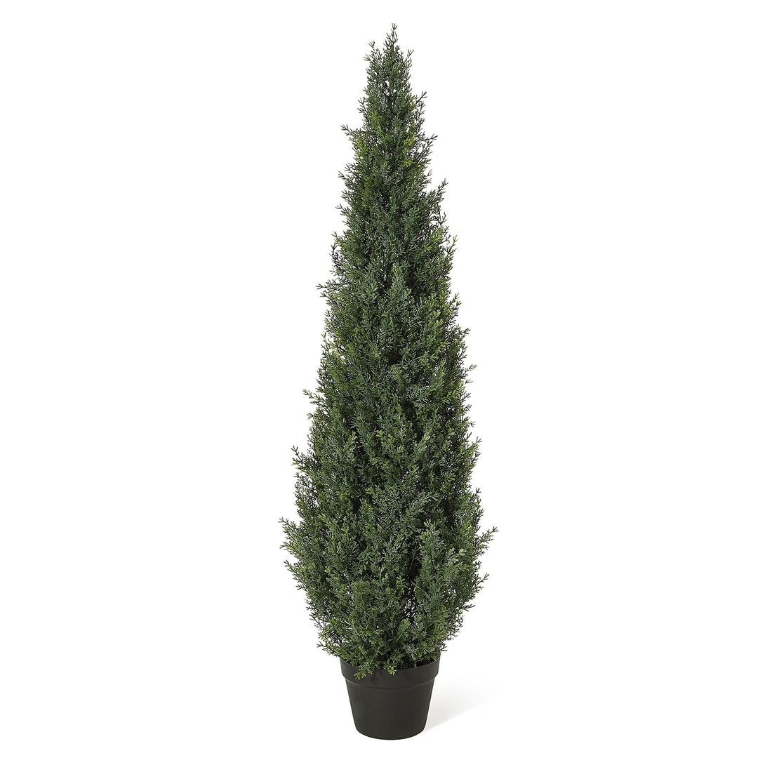 Pianta artificiale di abete nobile pioppo Garvee, 1,5 m, resistente alle intemperie, sempreverde, per uso interno ed esterno, giardino e patio, texture realistica verde