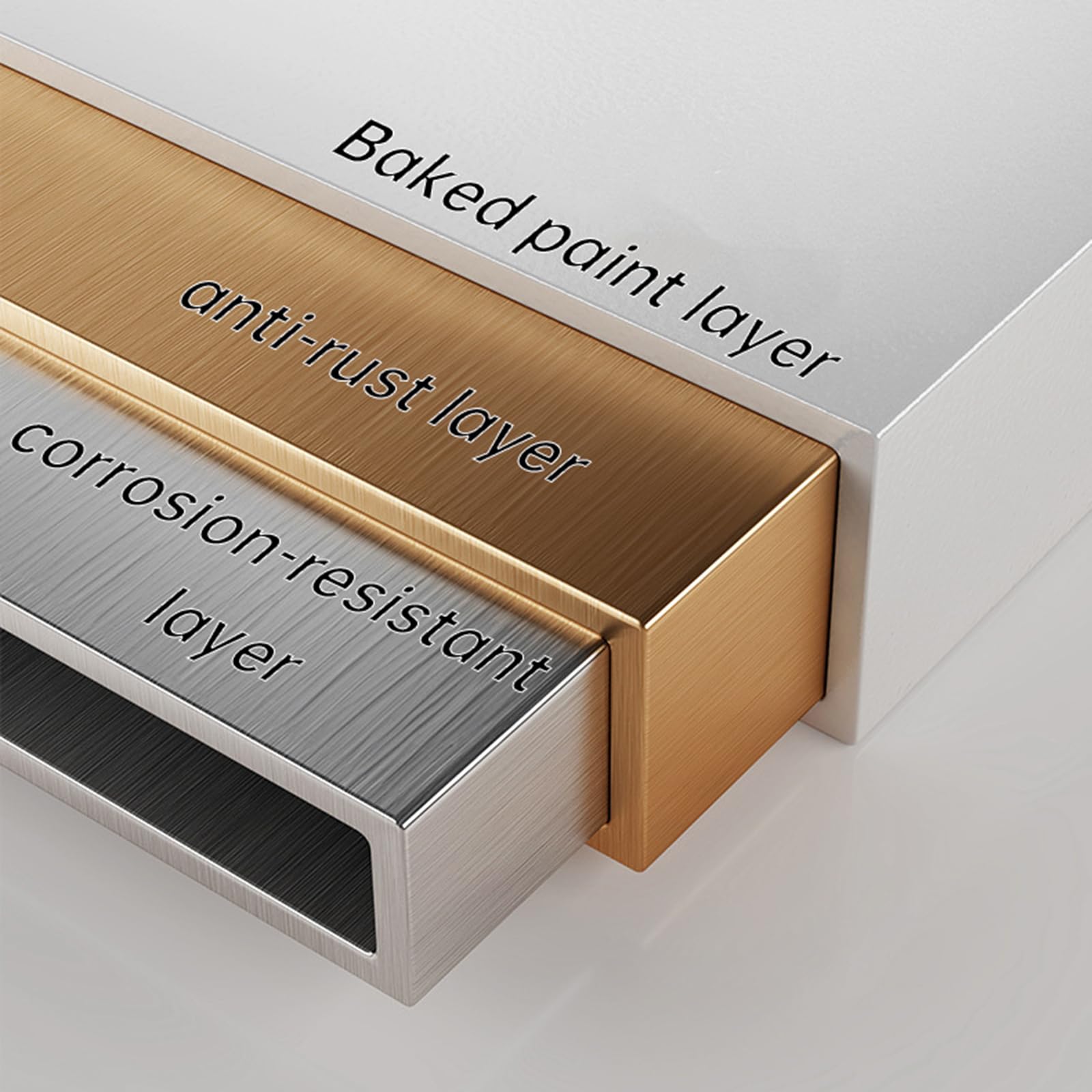 Organizzatore per armadio estensibile Garvee con nano-foglio, silenzioso, resistente, adesivo in nylon per cucina e bagno, misura grande 13,77"