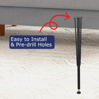 Gambe per tavolo in metallo Garvee da 28 pollici - Altezza regolabile, robuste, versatili per ufficio, sala da pranzo e design di tavoli fai da te