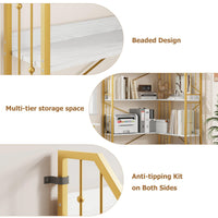 Mensola angolare Garvee da 72" a forma di L, libreria industriale in metallo e MDF, soggiorno, camera da letto, nero