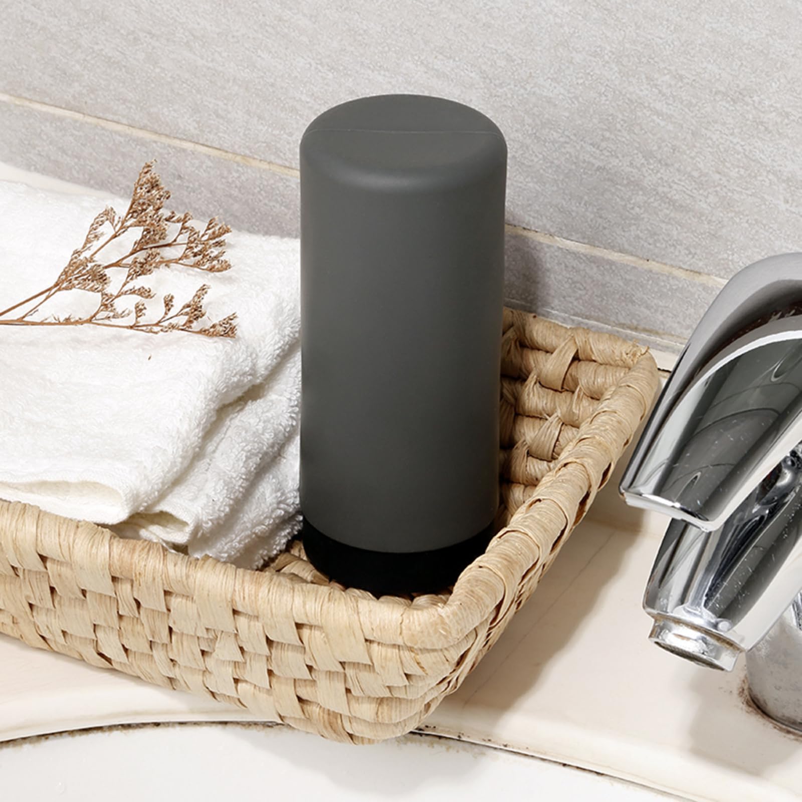 Dispenser di sapone in silicone Garvee da 240 ml per cucina e bagno, morbido, ecologico, design moderno, versatile