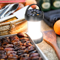 Lampada da campeggio a LED Garvee, luce solare per tenda, ricaricabile tramite USB, portatile, con 4 modalità di luce, lanterna da giardino di emergenza per pesca notturna, caccia all'aperto