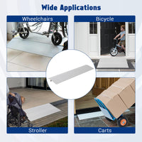 Rampa di soglia Garvee: rampa in alluminio monoblocco per sedie a rotelle, scooter e bici elettriche, capacità di carico fino a 700 libbre