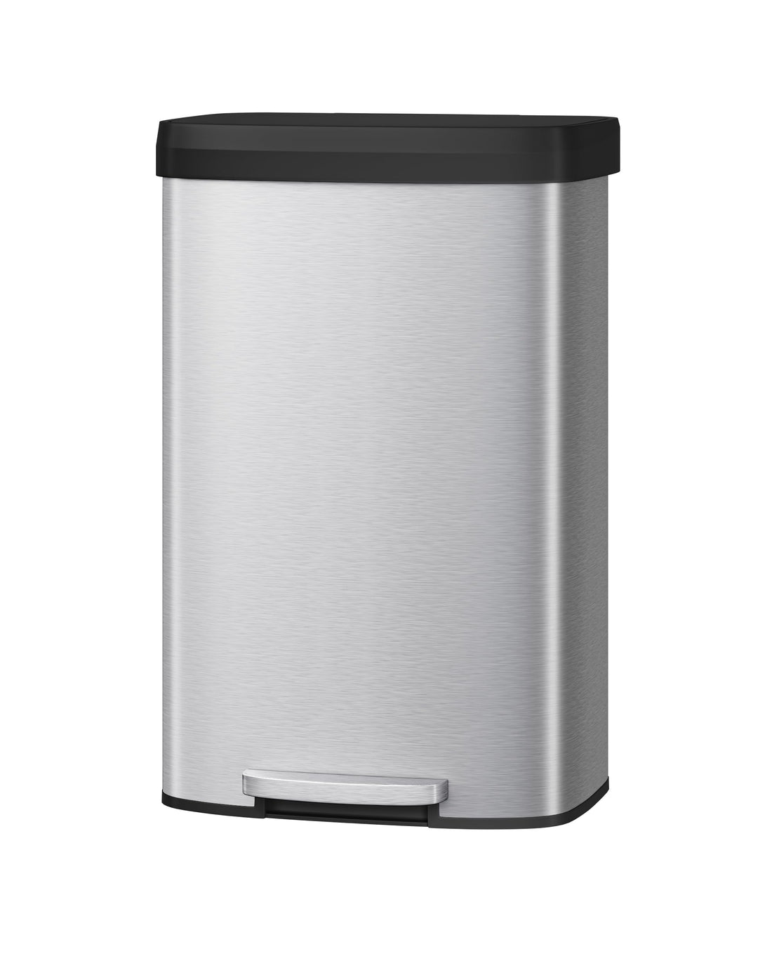 Pattumiera Garvee in acciaio inox da 21 galloni/80 litri con coperchio per cucina e ufficio, argento, antiruggine, chiusura ammortizzata, compatta