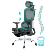 Garvee Sedia Gaming Ergonomica 265L2 Mesh con Supporto Lombare Adattivo, Schienale Regolabile, Telaio in Metallo, Braccioli 3D, Ruote Silenziose per Casa e Ufficio