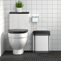 Pattumiera Garvee da 7,9 galloni/30 litri in acciaio inox con sensore di movimento e coperchio a chiusura ammortizzata per cucina e bagno, rettangolare