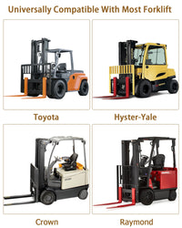 Estensione per forca per pallet Garvee, larghezza 4,5", lunghezza 72", capacità di carico 4600 libbre, acciaio giallo, per carrelli elevatori, cantieri edili, magazzino