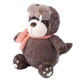 Garvee Peluche Trasformatore da Uccello Marino a Orso, Materiale di Peluche Morbido, Camera dei Bambini & Regalo, 40x27x14 cm, Marrone