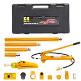 Garvee Kit Porta Power 4 Ton Potente e Durevole Idraulico in Acciaio Completo con Custodia per Officina Auto e Riparazioni - Yellow