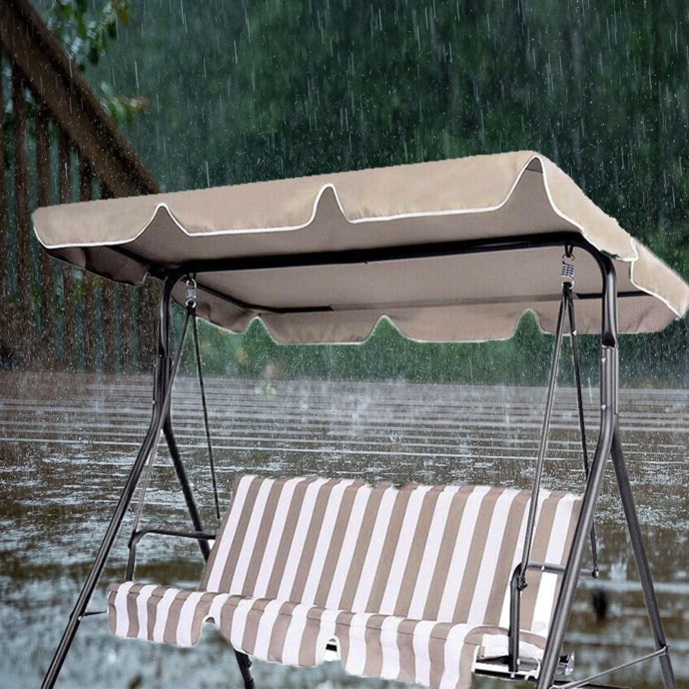 Garvee Copertura Per Amaca Da Giardino 3-4 Persone In Tessuto Oxford 210D Impermeabile Beige Per Esterni