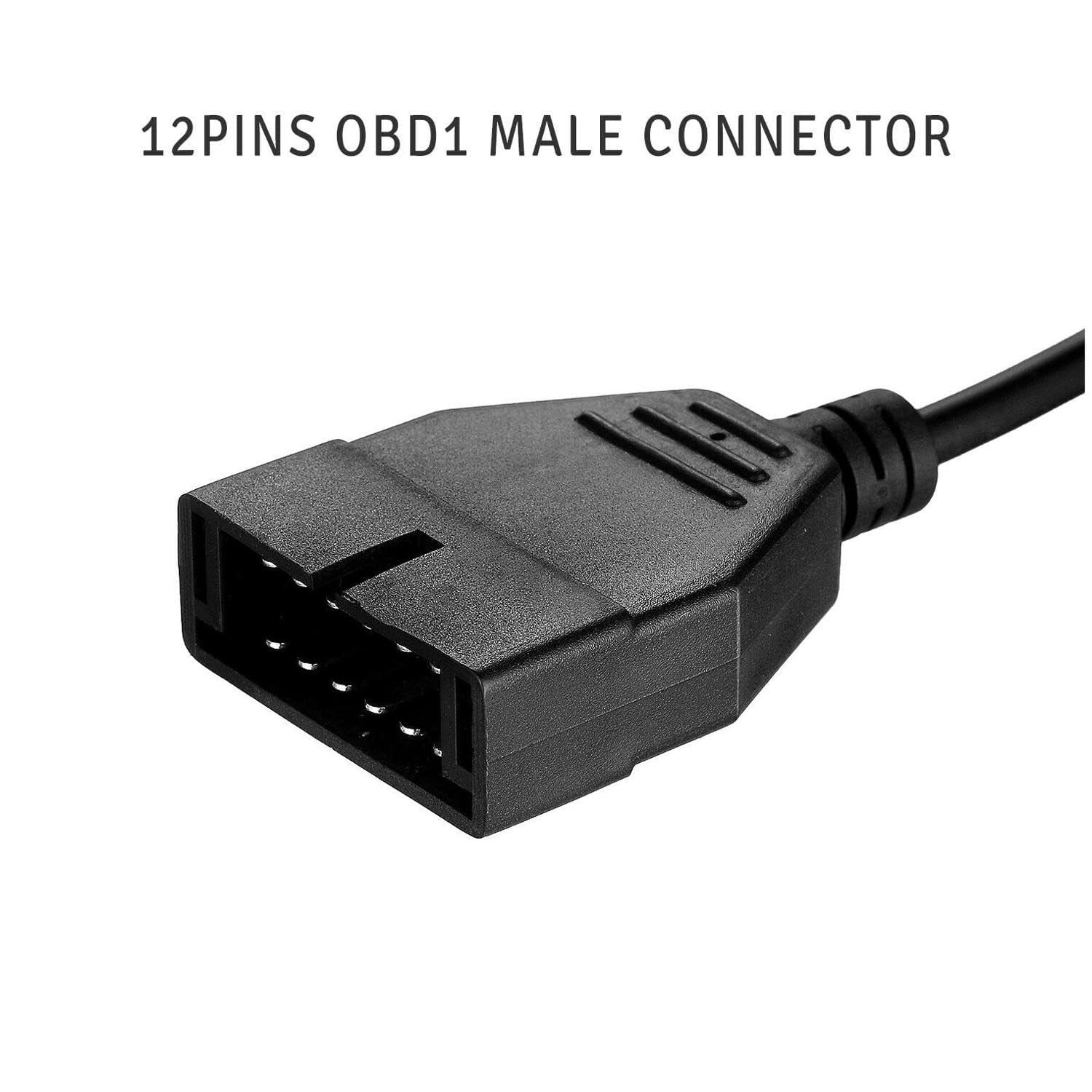 Cavo adattatore connettore diagnostico Garvee da 12 pin OBD1 a 16 pin OBD2 Cavo convertitore in plastica robusta per la diagnostica del veicolo